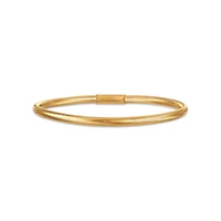 14KT Yellow Gold 7-inch 3.5MM Flexible Mesh Bangle Bracelet