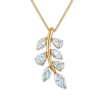 EcoLove 1-1/2 CTW Lab Grown Diamond Pendant in 10KT Yellow Gold