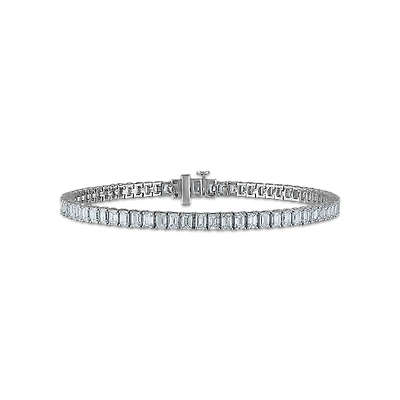 Signature EcoLove 7 CTW Lab Grown Diamond 7-inch Tennis Bracelet in 14KT White Gold