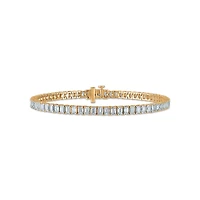 Signature EcoLove 7 CTW Lab Grown Diamond 7-inch Tennis Bracelet in 14KT Yellow Gold