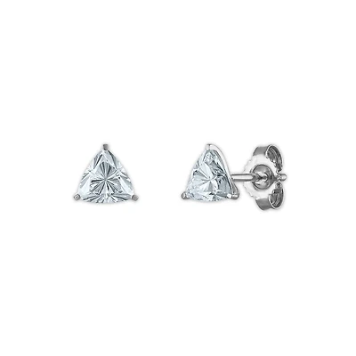 EcoLove 1 CTW Diamond Stud Earrings in 10KT White Gold