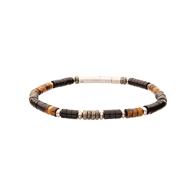 Inox Pyro Sentinel Heishi Bead Bracelet