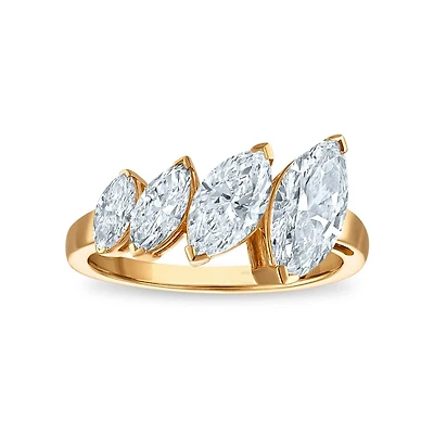 Signature EcoLove 2-1/2 CTW Lab Grown Diamond Fashion Ring in 14KT Yellow Gold
