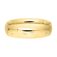 14KT Gold Filled 7-inch 16MM Hinged Bangle Bracelet