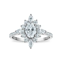 EcoLove 1-1/4 CTW Lab Grown Diamond Ballerina Ring in 10KT Yellow Gold