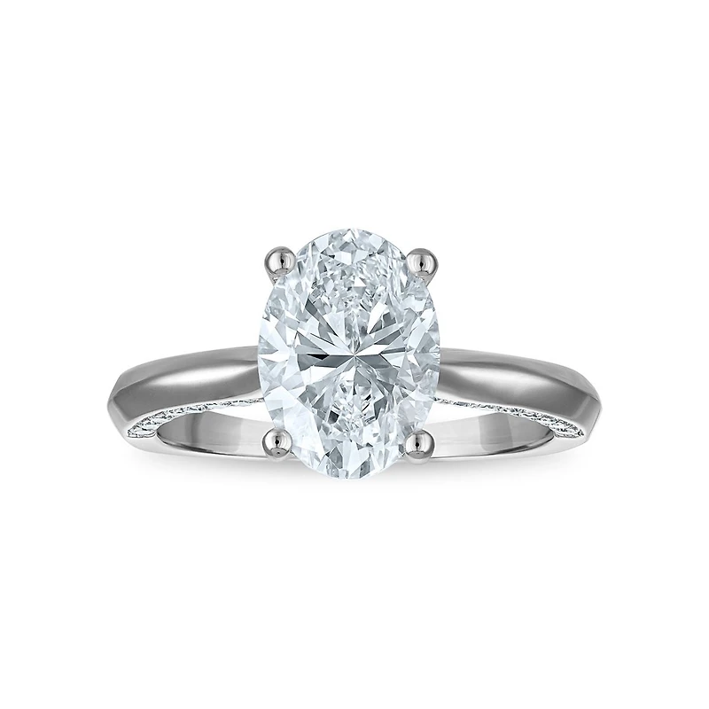 Signature EcoLove 3 CTW Lab Grown Diamond Solitaire  Ring in Platinum