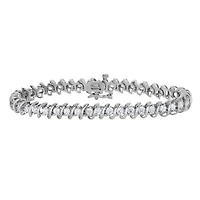 2 CTW Natural Diamond 7-inch Tennis Bracelet in 10KT White Gold