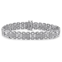 1/2 CTW Natural Diamond 8.5-inch Bracelet in Sterling Silver