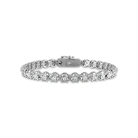 1 CTW Natural Diamond 7.5-inch Tennis Bracelet in Sterling Silver