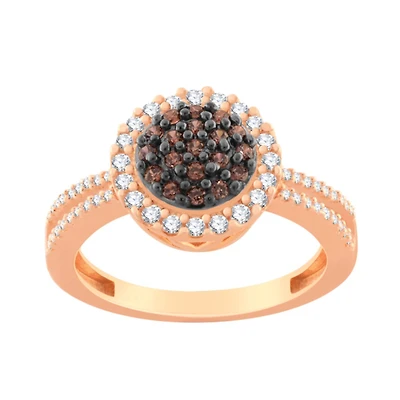 Mochaccino 1/2 CTW Natural Diamond Ring in 10KT Rose Gold