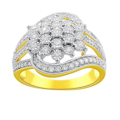 3/4 CTW Natural Diamond Ring in 10KT Yellow Gold