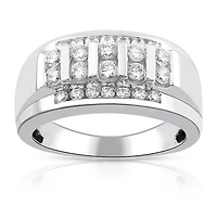 1 CTW Natural Diamond Ring in 10KT White Gold