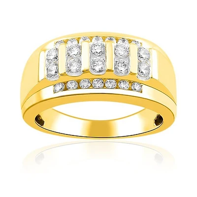 1 CTW Natural Diamond Ring in 10KT Yellow Gold