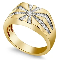 3/8 CTW Natural Diamond Ring in 10KT Yellow Gold
