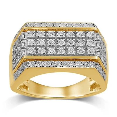 1/4 CTW Natural Diamond Ring in 10KT White and Yellow Gold