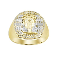 Titán by Adrian Gonzalez 10KT Yellow Gold 1/2 CTW Natural Diamond Jesus Ring