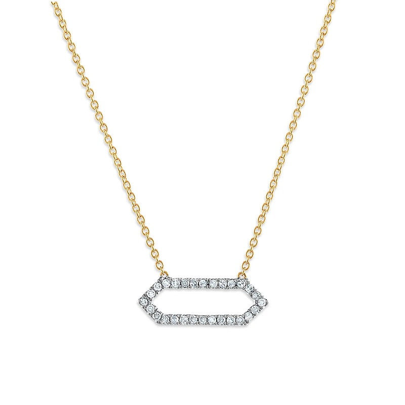 1/5 CTW Natural Diamond Fashion 18-inch Necklace in 10KT Yellow Gold