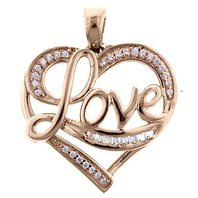 1/7 CTW Natural Diamond Heart 18-inch Pendant in 10KT Yellow Gold