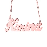 Mitchell K 10KT Rose Gold 18-inch Personalized Name Necklace. See Details*