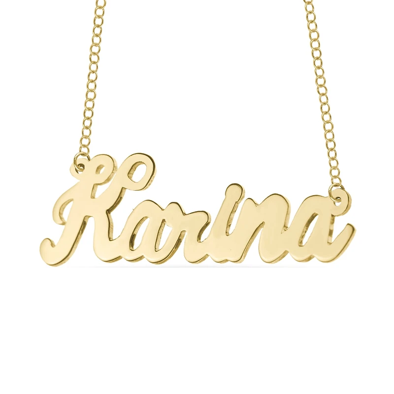 Mitchell K 10KT Yellow Gold 18-inch Personalized Name Necklace. See Details*