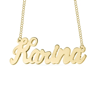 Mitchell K 10KT Yellow Gold 18-inch Personalized Name Necklace. See Details*