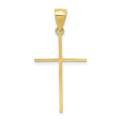 10KT Yellow Gold 30X16MM Cross Pendant. Chain Not Included