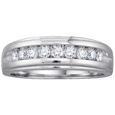 1/4 CTW Natural Diamond Wedding Ring in 14KT White Gold