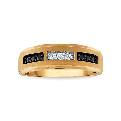 1/4 CTW Natural Diamond Wedding Ring in 10KT Yellow Gold