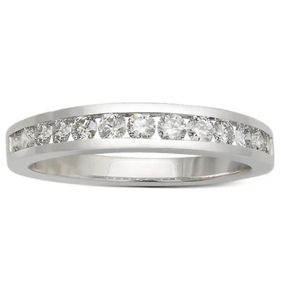 1/4 CTW Natural Diamond Wedding Ring in 14KT White Gold