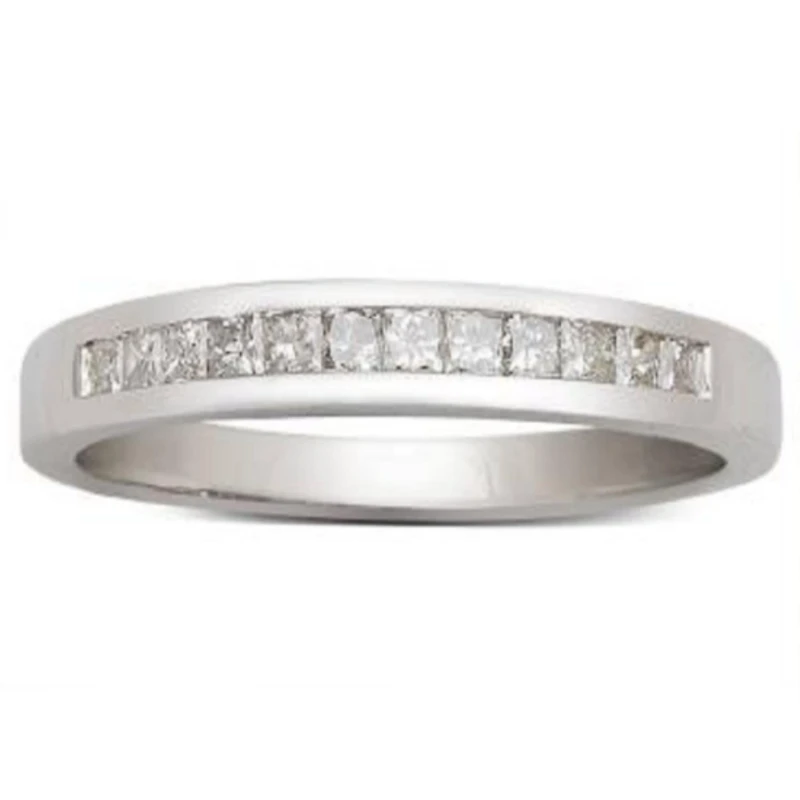 1/4 CTW Natural Diamond Wedding Ring in 14KT White Gold