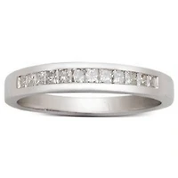 1/4 CTW Natural Diamond Wedding Ring in 14KT White Gold