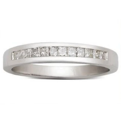 1/2 CTW Natural Diamond Wedding Ring in 14KT White Gold