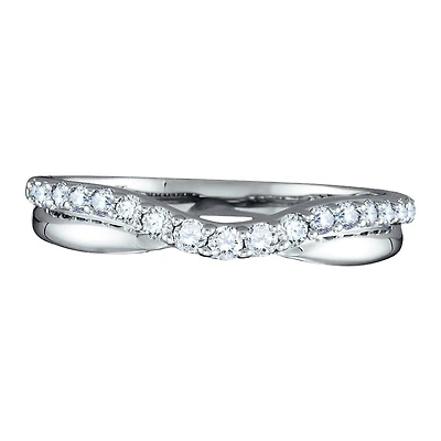 1/2 CTW Natural Diamond Ring in 14KT White Gold