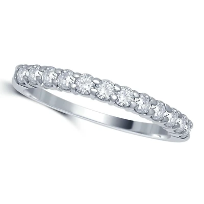 1/2 CTW Natural Diamond Wedding Ring in 14KT White Gold