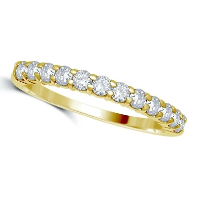 1/2 CTW Natural Diamond Wedding Ring in 14KT Yellow Gold