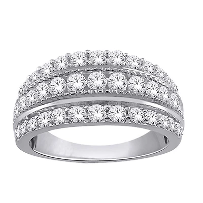 1 CTW Natural Diamond Fashion Ring in 10KT White Gold