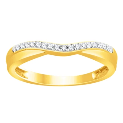 1/10 CTW Natural Diamond Ring in 14KT Yellow Gold