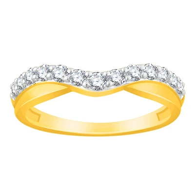 1/2 CTW Natural Diamond Ring in 14KT Yellow Gold