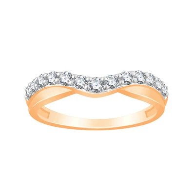 1/2 CTW Natural Diamond Fashion Band in 14KT Rose Gold