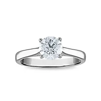 Red Hot Deal 1-1/4 CTW Round Lab Grown Diamond Solitaire Engagement Ring in 14KT White Gold