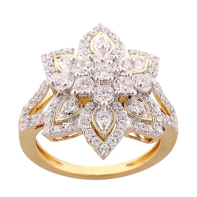 Red Hot Deal  1/2 CTW Natural Diamond Ring in 10KT Yellow Gold