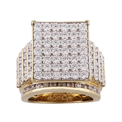 Red Hot Deal  4 CTW Natural Diamond Engagement Ring in 10KT Yellow Gold