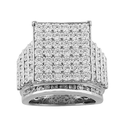 Red Hot Deal  4 CTW Natural Diamond Engagement Ring in 10KT White Gold
