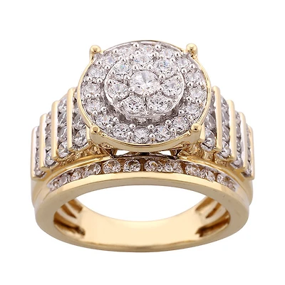 Red Hot Deal  2 CTW Natural Diamond Engagement Ring in 10KT Yellow Gold