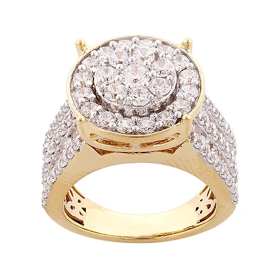 Red Hot Deal 3 CTW Natural Diamond Engagement Ring in 10KT Yellow Gold
