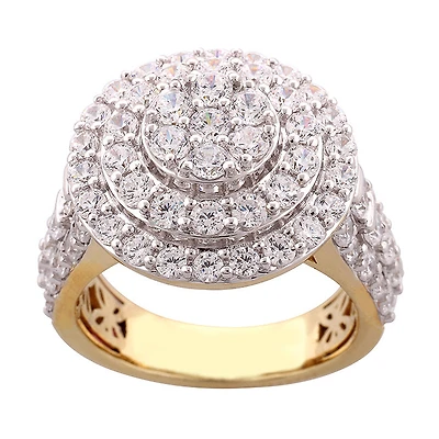 Red Hot Deal 3 CTW Natural Diamond Engagement Ring in 10KT Yellow Gold