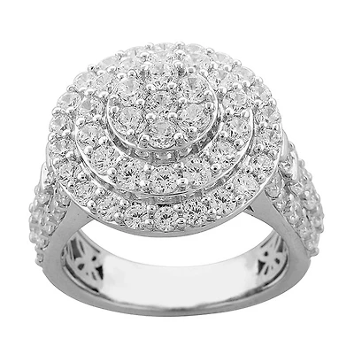 Red Hot Deal  3 CTW Natural Diamond Engagement Ring in 10KT White Gold