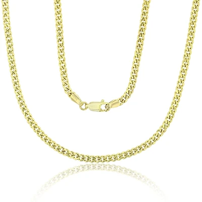14KT Yellow Gold 16-inch 3MM Cuban Link Chain