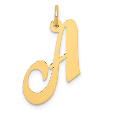 14KT Yellow Gold 20X21MM Initial Pendant; Initial A. Chain not Included