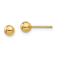 14KT Yellow Gold 4MM Ball Stud Earrings